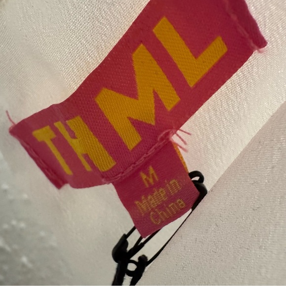 NWT THML Black & White Sleeveless Dara Tiered Midi Dress Sz. MEDIUM - Picture 5 of 6